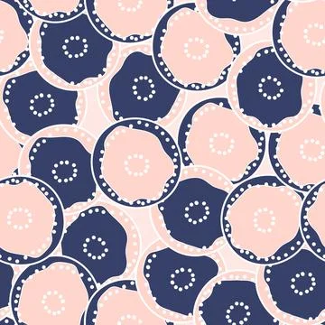 Seamless pattern with geometric aboriginal ornament. Ethnic tribal rounded color Stock Illustration
