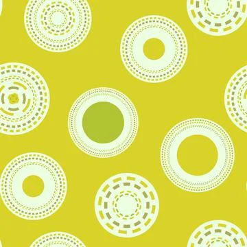 Seamless pattern with geometric aboriginal ornament. Ethnic tribal rounded color Stock Illustration