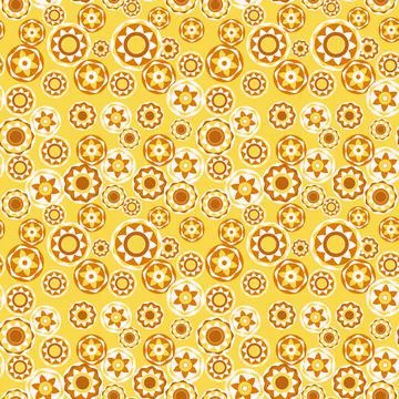 Seamless pattern with geometric aboriginal ornament. Ethnic tribal rounded color Illustrazione stock