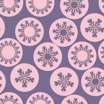 Seamless pattern with geometric aboriginal ornament. Ethnic tribal rounded color Stock Illustration