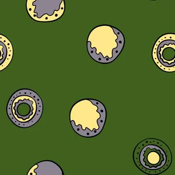 Seamless pattern with geometric aboriginal ornament. Ethnic tribal rounded color Stock Illustration