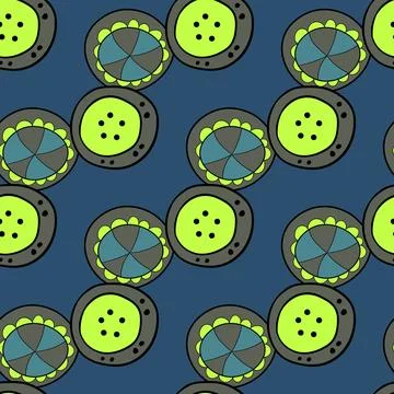 Seamless pattern with geometric aboriginal ornament. Ethnic tribal rounded color Stock Illustration