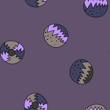 Seamless pattern with geometric aboriginal ornament. Ethnic tribal rounded color Illustrazione stock
