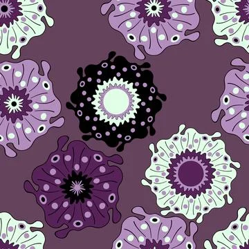 Seamless pattern with geometric aboriginal ornament. Ethnic tribal rounded color Stock Illustration