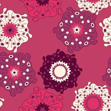 Seamless pattern with geometric aboriginal ornament. Ethnic tribal rounded color Illustrazione stock