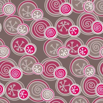 Seamless pattern with geometric aboriginal ornament. Ethnic tribal rounded color Illustrazione stock