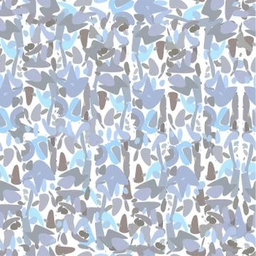 Seamless pattern. Geometric. Cold shades. Stock Illustration