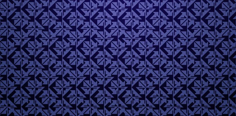 Seamless pattern geometric dark blue Stock Illustration