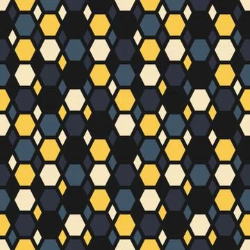Seamless pattern with geometric designs Illustrazione stock