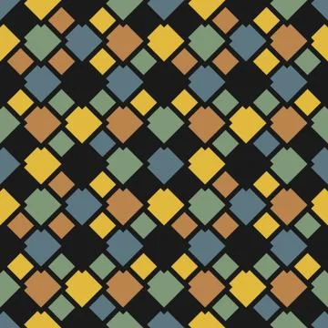 Seamless pattern with geometric designs Illustrazione stock