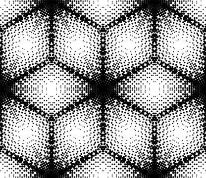 Seamless pattern with geometric dotted tiles and arabic pattern grid for abst 스톡 일러스트