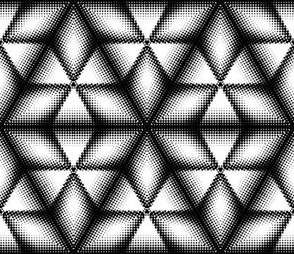 Seamless pattern with geometric dotted tiles and arabic pattern grid for abst Stock Illustration