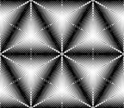 Seamless pattern with geometric dotted tiles and arabic pattern grid for abst Stock Illustration