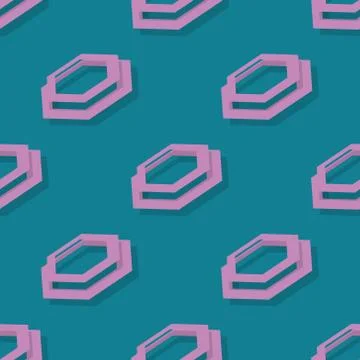 Seamless pattern with geometric elements. The template is suitable for posters Illustrazione stock