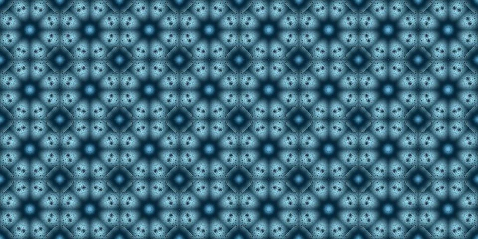 Seamless pattern of geometric flowers. Space texture. Illustrazione stock