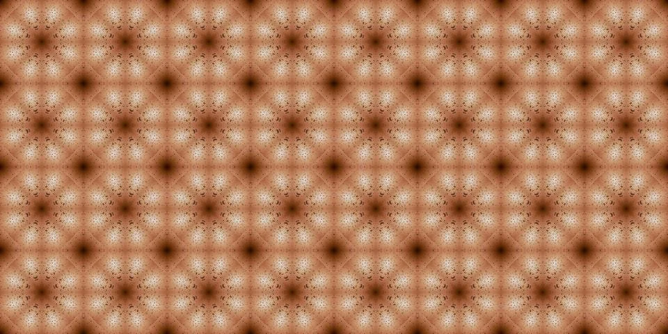 Seamless pattern of geometric flowers. Space texture. Illustrazione stock