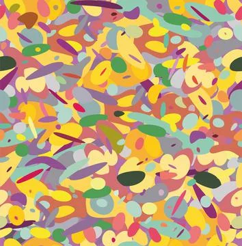 Seamless pattern. Geometric. Multi-colored spots, Stock Illustration
