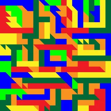 Seamless pattern of geometric objects 스톡 일러스트