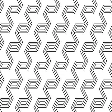 Seamless pattern with geometric ornament Stock Illustration