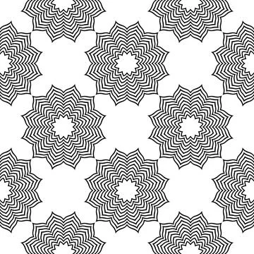 Seamless pattern with geometric ornament. Stock Illustration