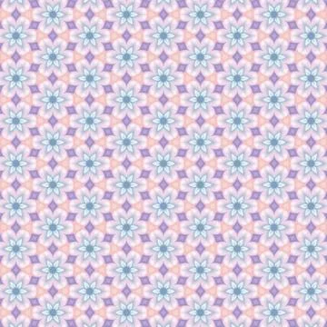 Seamless pattern with geometric ornaments. Floor tiles, porcelain ceramic til Stock Illustration