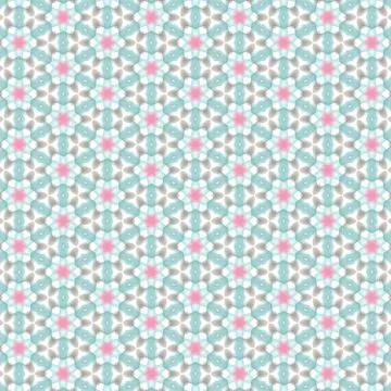 Seamless pattern with geometric ornaments. Floor tiles, porcelain ceramic til Stock Illustration