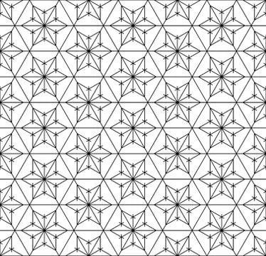 Seamless pattern geometric pattern .Black and white. Stock Illustration