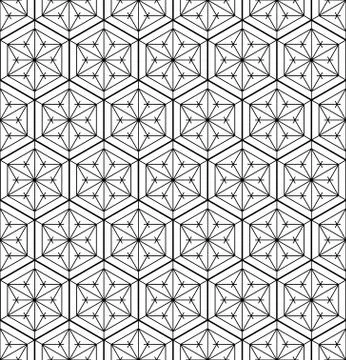 Seamless pattern geometric pattern .Black and white. Illustrazione stock