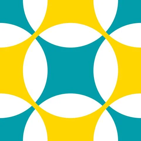 Seamless Pattern Geometric Pattern Circles Stock Illustration