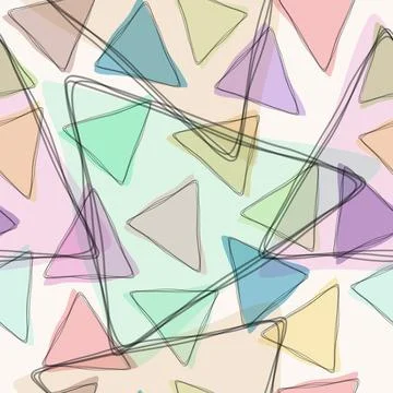 Seamless pattern of geometric shapes for banners, covers, textures, textiles Stock Illustration