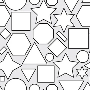 Seamless pattern with geometric shapes Stock Illustration