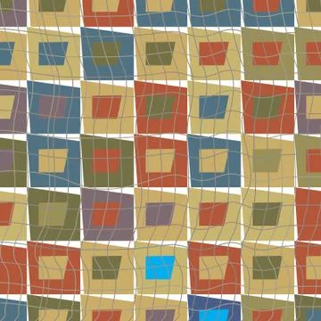 Seamless pattern with geometric shapes Stock Illustration