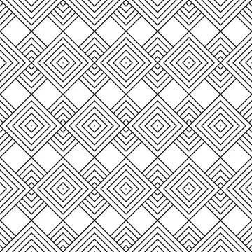 Seamless pattern with geometric shapes Stock Illustration