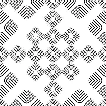Seamless pattern with geometric shapes Stock Illustration