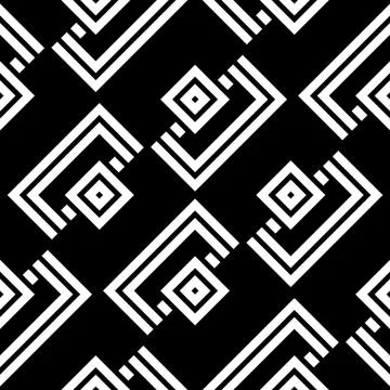 Seamless pattern with geometric shapes Stock Illustration