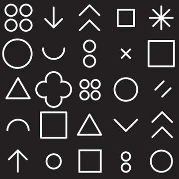 Seamless pattern geometric shapes Stock Illustration