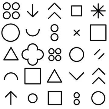 Seamless pattern geometric shapes Stock Illustration