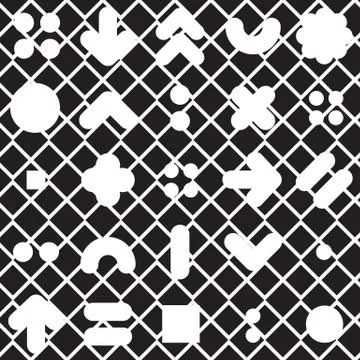 Seamless pattern geometric shapes Illustrazione stock