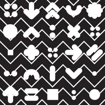 Seamless pattern geometric shapes イラスト素材