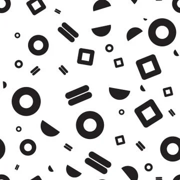 Seamless pattern geometric shapes Stock Illustration