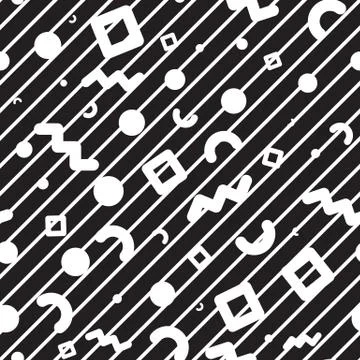 Seamless pattern geometric shapes Stock Illustration