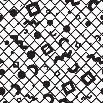 Seamless pattern geometric shapes イラスト素材