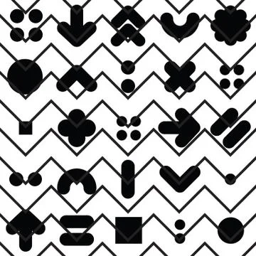 Seamless pattern geometric shapes イラスト素材