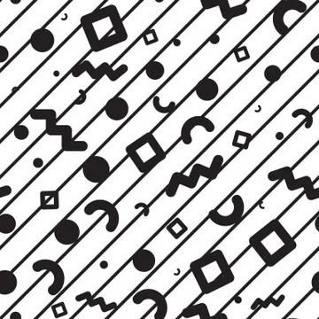 Seamless pattern geometric shapes Stock Illustration