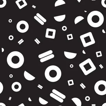 Seamless pattern geometric shapes Stock Illustration