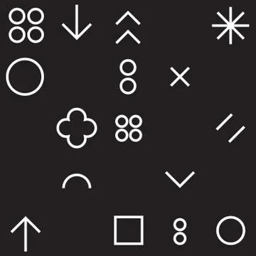 Seamless pattern geometric shapes 스톡 일러스트