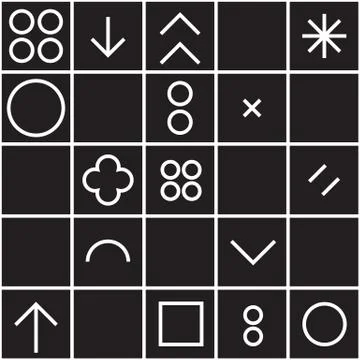 Seamless pattern geometric shapes Stock-Illustration