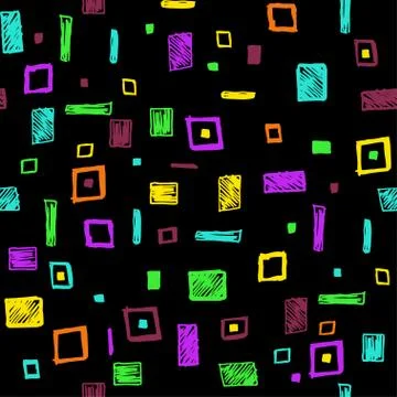 Seamless pattern with geometric shapes Stock Illustration