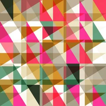 Seamless pattern of geometric shapes. Stock Illustration