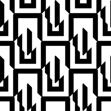 Seamless pattern with geometric shapes Stock Illustration